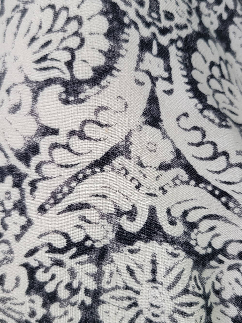 La Moda Boho Wide-Leg Printed Lounge Pants in Cream & Black - Picture 7 of 8